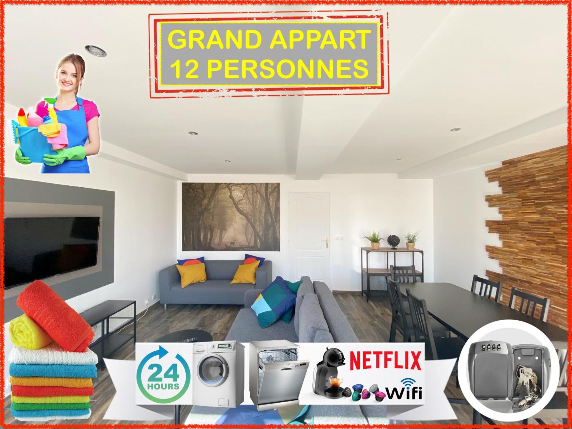 22 Chic & Cosy Grand Appart 92M2 Parking Gratuit Hypercentre Netflix Saint-Etienne  Exterior photo